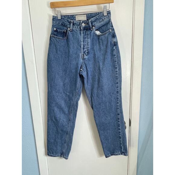 Everlane Jeans 26 High Rise The Curvy 90s Cheeky Straight Cropped Skater Baggy - Picture 1 of 6